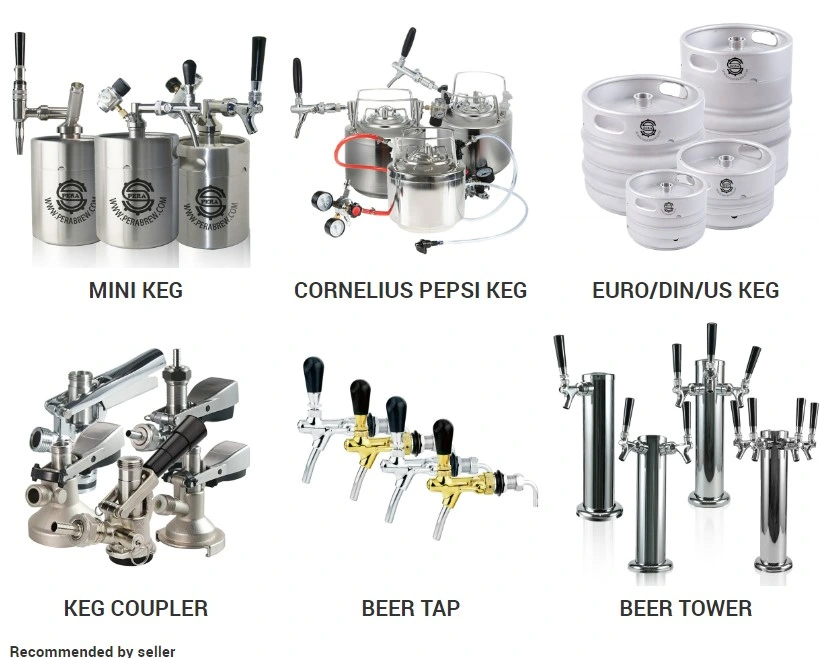 Pet Keg Valve a/S/G Type Pet Beer Keg for Sale Pet Preform